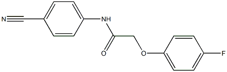 N-(4-cyanophenyl)-2-(4-fluorophenoxy)acetamide Structure