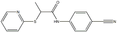 N-(4-cyanophenyl)-2-(pyridin-2-ylsulfanyl)propanamide