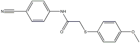  N-(4-cyanophenyl)-2-[(4-methoxyphenyl)sulfanyl]acetamide