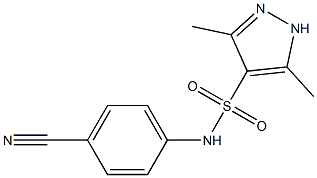 N-(4-cyanophenyl)-3,5-dimethyl-1H-pyrazole-4-sulfonamide