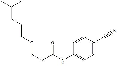 N-(4-cyanophenyl)-3-[(4-methylpentyl)oxy]propanamide Struktur