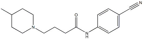  N-(4-cyanophenyl)-4-(4-methylpiperidin-1-yl)butanamide