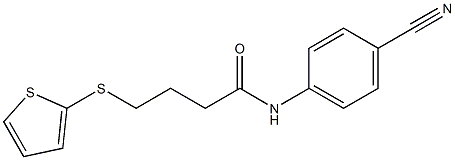 N-(4-cyanophenyl)-4-(thiophen-2-ylsulfanyl)butanamide