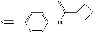 N-(4-cyanophenyl)cyclobutanecarboxamide 结构式