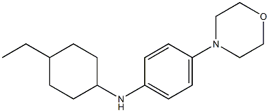 N-(4-ethylcyclohexyl)-4-(morpholin-4-yl)aniline Struktur