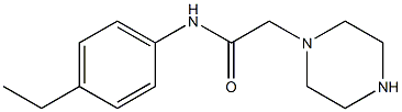 N-(4-ethylphenyl)-2-(piperazin-1-yl)acetamide Struktur