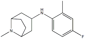 N-(4-fluoro-2-methylphenyl)-8-methyl-8-azabicyclo[3.2.1]octan-3-amine,,结构式