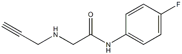 N-(4-fluorophenyl)-2-(prop-2-yn-1-ylamino)acetamide Struktur