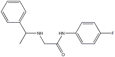 N-(4-fluorophenyl)-2-[(1-phenylethyl)amino]acetamide Structure