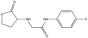 N-(4-fluorophenyl)-2-[(2-oxooxolan-3-yl)amino]acetamide Structure