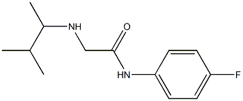 N-(4-fluorophenyl)-2-[(3-methylbutan-2-yl)amino]acetamide Structure