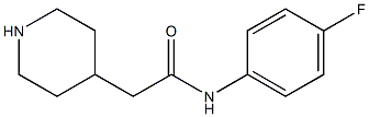 N-(4-fluorophenyl)-2-piperidin-4-ylacetamide Structure