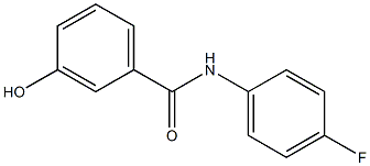 N-(4-fluorophenyl)-3-hydroxybenzamide Struktur