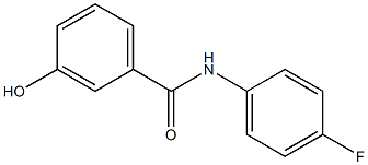 N-(4-fluorophenyl)-3-hydroxybenzamide,,结构式