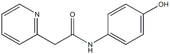 N-(4-hydroxyphenyl)-2-(pyridin-2-yl)acetamide 结构式