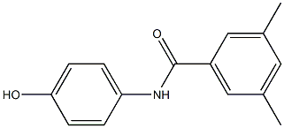 N-(4-hydroxyphenyl)-3,5-dimethylbenzamide Structure