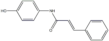 N-(4-hydroxyphenyl)-3-phenylprop-2-enamide Structure