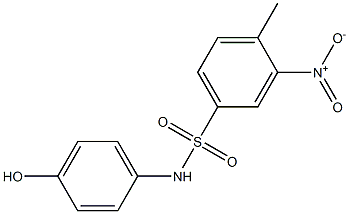 N-(4-hydroxyphenyl)-4-methyl-3-nitrobenzene-1-sulfonamide Structure