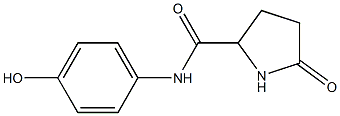 N-(4-hydroxyphenyl)-5-oxopyrrolidine-2-carboxamide,,结构式