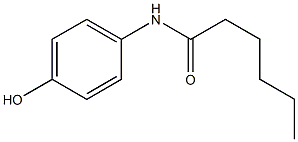 N-(4-hydroxyphenyl)hexanamide 结构式