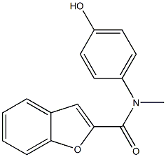 N-(4-hydroxyphenyl)-N-methyl-1-benzofuran-2-carboxamide Structure