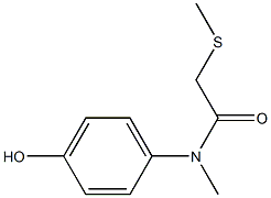 N-(4-hydroxyphenyl)-N-methyl-2-(methylsulfanyl)acetamide Structure