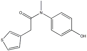 N-(4-hydroxyphenyl)-N-methyl-2-(thiophen-3-yl)acetamide Structure