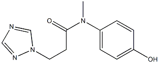 N-(4-hydroxyphenyl)-N-methyl-3-(1H-1,2,4-triazol-1-yl)propanamide Structure