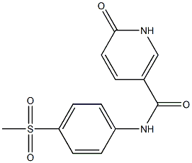 N-(4-methanesulfonylphenyl)-6-oxo-1,6-dihydropyridine-3-carboxamide Struktur