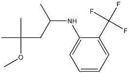 N-(4-methoxy-4-methylpentan-2-yl)-2-(trifluoromethyl)aniline,,结构式