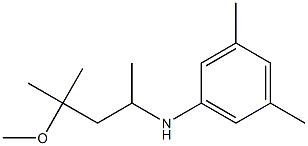 N-(4-methoxy-4-methylpentan-2-yl)-3,5-dimethylaniline 化学構造式