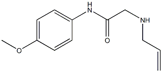N-(4-methoxyphenyl)-2-(prop-2-en-1-ylamino)acetamide 化学構造式