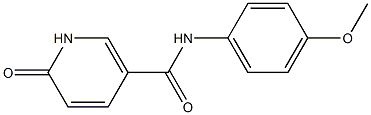 N-(4-methoxyphenyl)-6-oxo-1,6-dihydropyridine-3-carboxamide Struktur