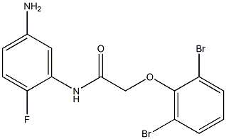 N-(5-amino-2-fluorophenyl)-2-(2,6-dibromophenoxy)acetamide Structure