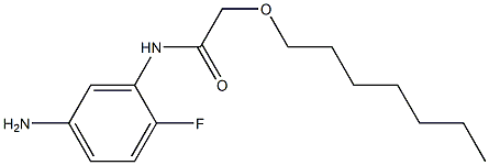 N-(5-amino-2-fluorophenyl)-2-(heptyloxy)acetamide 化学構造式