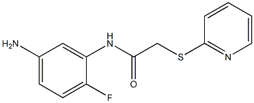  N-(5-amino-2-fluorophenyl)-2-(pyridin-2-ylsulfanyl)acetamide