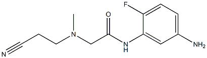 N-(5-amino-2-fluorophenyl)-2-[(2-cyanoethyl)(methyl)amino]acetamide