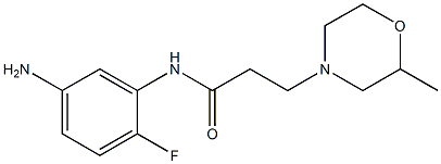 N-(5-amino-2-fluorophenyl)-3-(2-methylmorpholin-4-yl)propanamide Structure