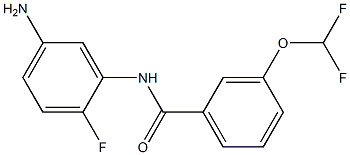 N-(5-amino-2-fluorophenyl)-3-(difluoromethoxy)benzamide Structure