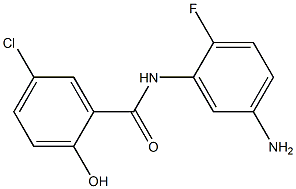 N-(5-amino-2-fluorophenyl)-5-chloro-2-hydroxybenzamide Struktur