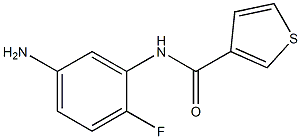 N-(5-amino-2-fluorophenyl)thiophene-3-carboxamide Struktur
