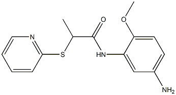 N-(5-amino-2-methoxyphenyl)-2-(pyridin-2-ylsulfanyl)propanamide Struktur