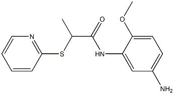 N-(5-amino-2-methoxyphenyl)-2-(pyridin-2-ylsulfanyl)propanamide 结构式