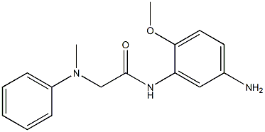 N-(5-amino-2-methoxyphenyl)-2-[methyl(phenyl)amino]acetamide,,结构式