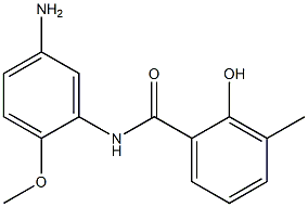 N-(5-amino-2-methoxyphenyl)-2-hydroxy-3-methylbenzamide 结构式