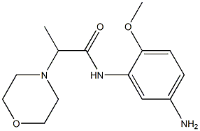 N-(5-amino-2-methoxyphenyl)-2-morpholin-4-ylpropanamide Struktur