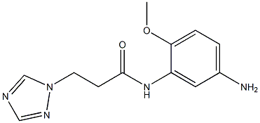N-(5-amino-2-methoxyphenyl)-3-(1H-1,2,4-triazol-1-yl)propanamide Struktur