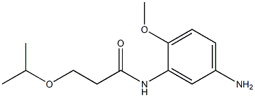 N-(5-amino-2-methoxyphenyl)-3-(propan-2-yloxy)propanamide Struktur