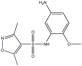 N-(5-amino-2-methoxyphenyl)-3,5-dimethyl-1,2-oxazole-4-sulfonamide Structure