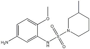 N-(5-amino-2-methoxyphenyl)-3-methylpiperidine-1-sulfonamide Struktur